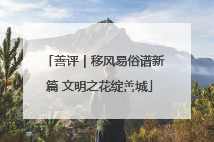 善评｜移风易俗谱新篇 文明之花绽善城