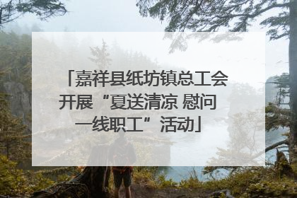 嘉祥县纸坊镇总工会开展“夏送清凉 慰问一线职工”活动