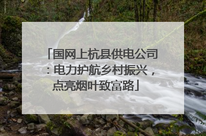 国网上杭县供电公司：电力护航乡村振兴，点亮烟叶致富路