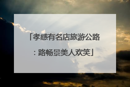 孝感有名店旅游公路：路畅景美人欢笑