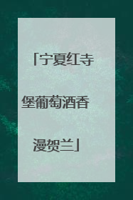 宁夏红寺堡葡萄酒香漫贺兰