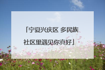 宁夏兴庆区 多民族社区里遇见你真好