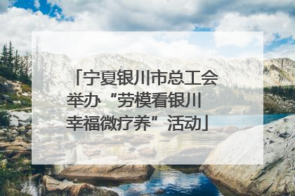 宁夏银川市总工会举办“劳模看银川 幸福微疗养”活动