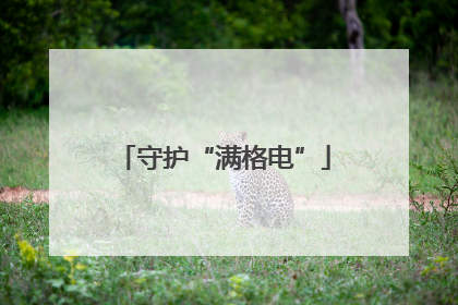 守护“满格电”