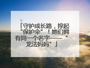 守护成长路，撑起“保护伞”！她们拥有同一个名字——“龙法妈妈”