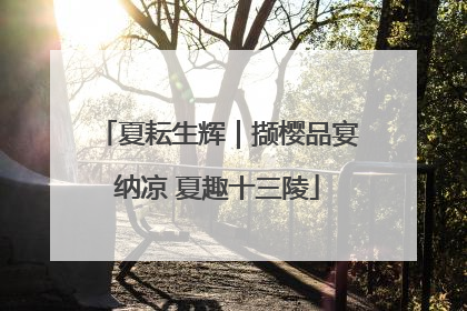 夏耘生辉｜撷樱品宴纳凉 夏趣十三陵