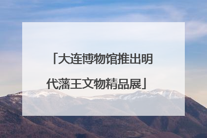 大连博物馆推出明代藩王文物精品展
