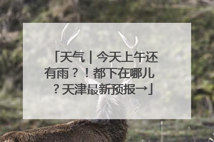 天气｜今天上午还有雨？！都下在哪儿？天津最新预报→