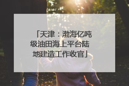 天津：渤海亿吨级油田海上平台陆地建造工作收官