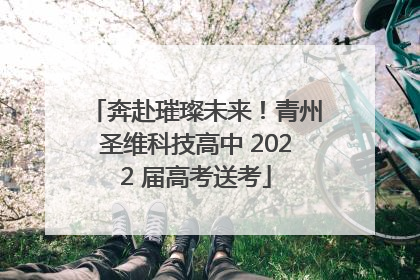 奔赴璀璨未来！青州圣维科技高中 2022 届高考送考