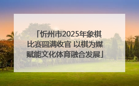 忻州市2025年象棋比赛圆满收官 以棋为媒赋能文化体育融合发展