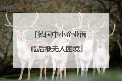 德国中小企业面临后继无人困境