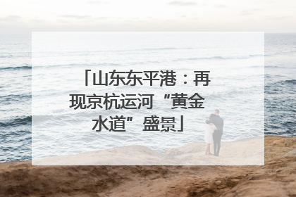 山东东平港：再现京杭运河“黄金水道”盛景
