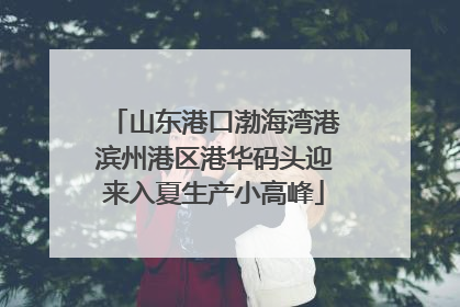 山东港口渤海湾港滨州港区港华码头迎来入夏生产小高峰