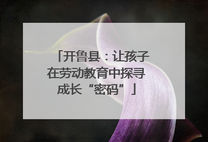 开鲁县：让孩子在劳动教育中探寻成长“密码”