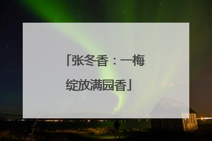 张冬香：一梅绽放满园香