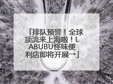 排队预警！全球顶流来上海啦！LABUBU怪味便利店即将开展→