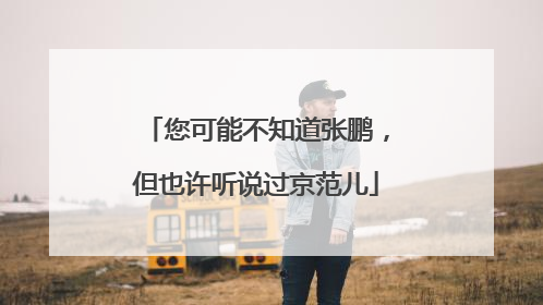 您可能不知道张鹏，但也许听说过京范儿