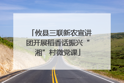 攸县三联新农宣讲团开展稻香话振兴“湘”村微党课