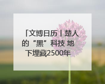 文博日历丨楚人的“黑”科技 地下埋藏2500年依旧熠熠生辉