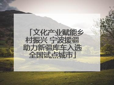 文化产业赋能乡村振兴 宁波援疆助力新疆库车入选全国试点城市