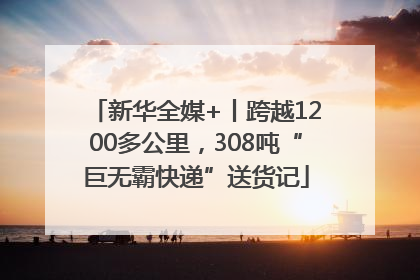 新华全媒+丨跨越1200多公里，308吨“巨无霸快递”送货记