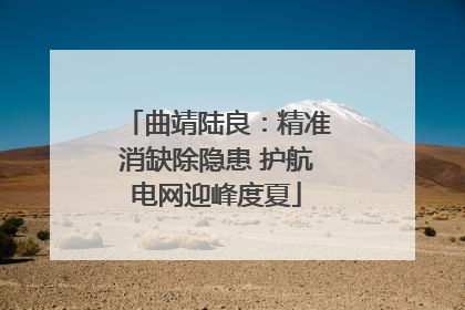 曲靖陆良：精准消缺除隐患 护航电网迎峰度夏