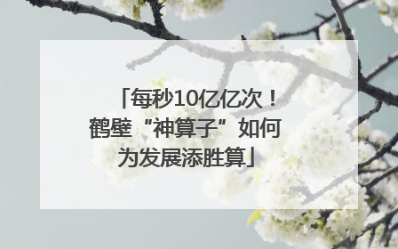 每秒10亿亿次！鹤壁“神算子”如何为发展添胜算