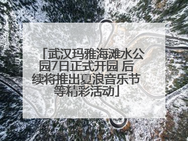 武汉玛雅海滩水公园7日正式开园 后续将推出夏浪音乐节等精彩活动