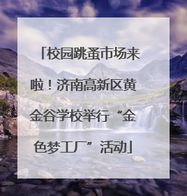 校园跳蚤市场来啦！济南高新区黄金谷学校举行“金色梦工厂”活动