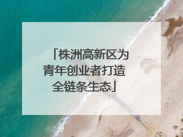 株洲高新区为青年创业者打造全链条生态