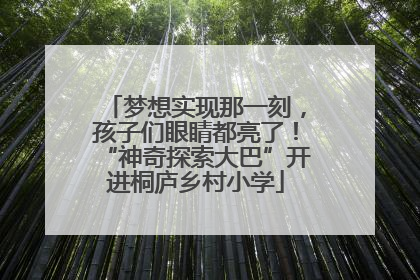 梦想实现那一刻，孩子们眼睛都亮了！“神奇探索大巴”开进桐庐乡村小学