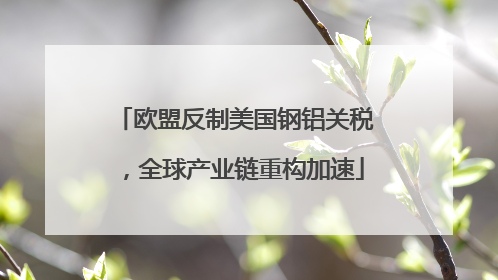 欧盟反制美国钢铝关税，全球产业链重构加速