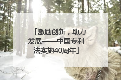 激励创新，助力发展——中国专利法实施40周年