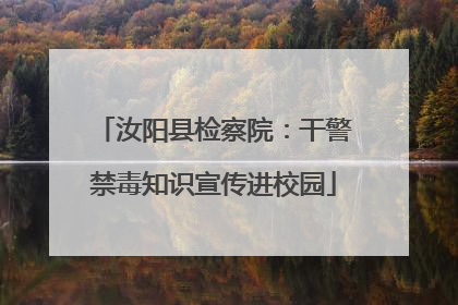 汝阳县检察院：干警禁毒知识宣传进校园