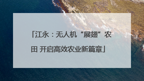 江永：无人机“展翅”农田 开启高效农业新篇章