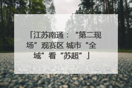 江苏南通：“第二现场”观赛区 城市“全域”看“苏超”