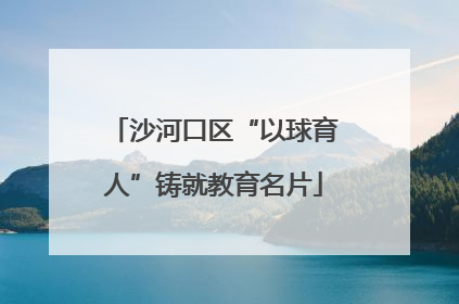 沙河口区“以球育人”铸就教育名片