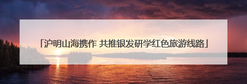 沪明山海携作 共推银发研学红色旅游线路