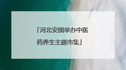 河北安国举办中医药养生主题市集