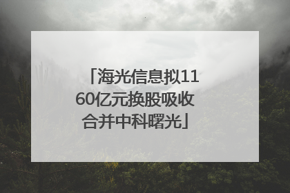 海光信息拟1160亿元换股吸收合并中科曙光