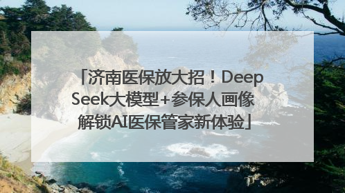 济南医保放大招！DeepSeek大模型+参保人画像 解锁AI医保管家新体验