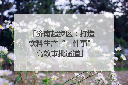 济南起步区：打造饮料生产“一件事”高效审批通道