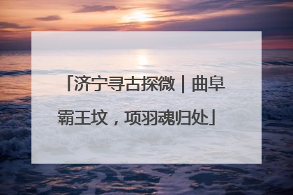 济宁寻古探微｜曲阜霸王坟，项羽魂归处