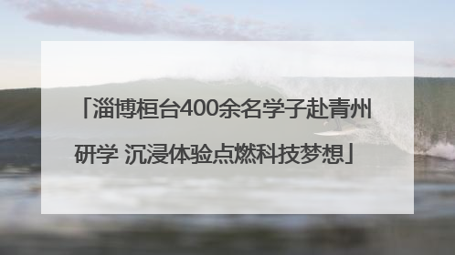 淄博桓台400余名学子赴青州研学 沉浸体验点燃科技梦想