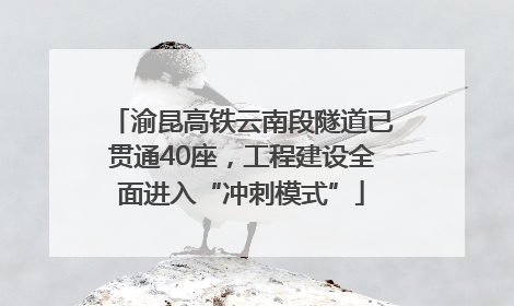 渝昆高铁云南段隧道已贯通40座，工程建设全面进入“冲刺模式”