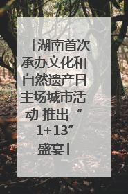 湖南首次承办文化和自然遗产日主场城市活动 推出“1+13”盛宴