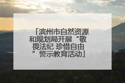 滨州市自然资源和规划局开展“敬畏法纪 珍惜自由”警示教育活动
