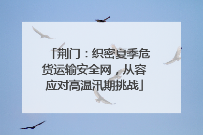 荆门：织密夏季危货运输安全网，从容应对高温汛期挑战