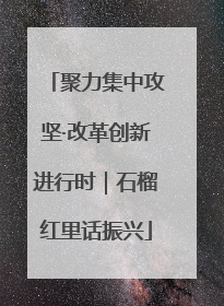 聚力集中攻坚·改革创新进行时｜石榴红里话振兴